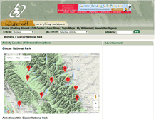 Tablet Screenshot of hikingglacier.com